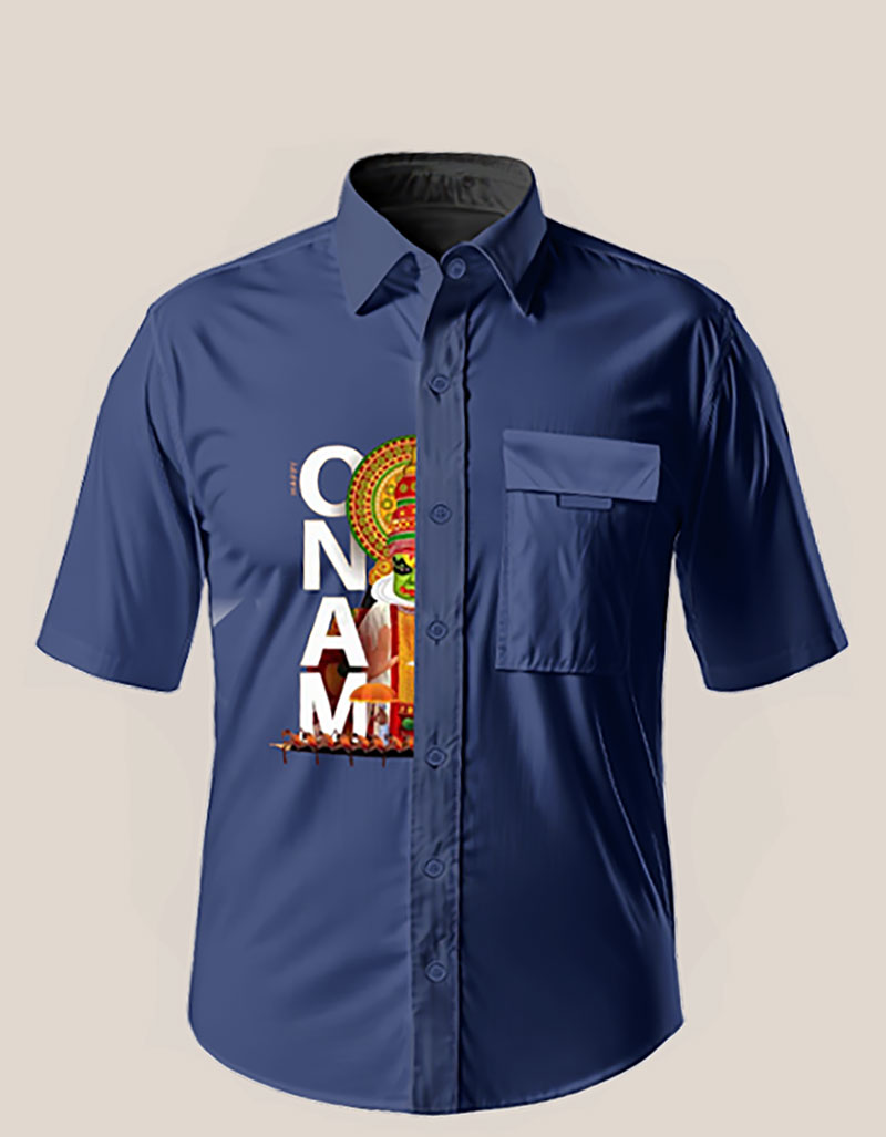 Onam Special Half Sleeve Kathakali Printed Shirt