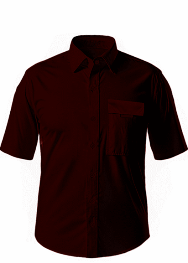 Customizable maroon half sleeve shirt made from premium quality fabric, perfect for office wear, casual outings, and daily comfort.